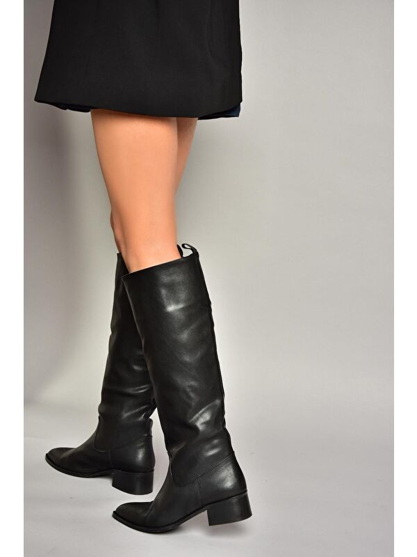T422587009 Siyah Kadın Çizme - Görsel 4