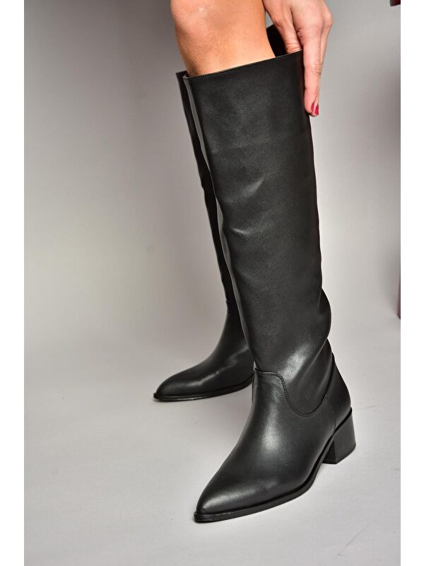 T422587009 Siyah Kadın Çizme - Görsel 5