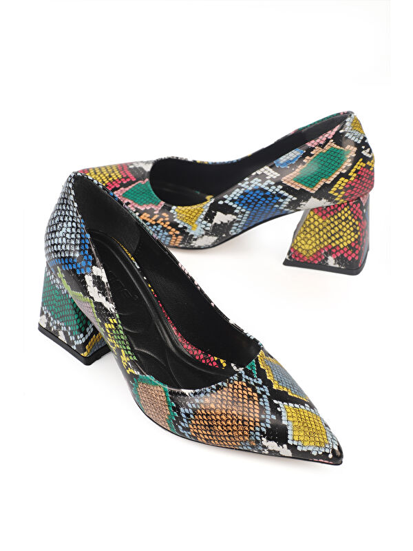 Orta Topuklu Yumuşak Pedli Taban Kadın Ayakkabı - Görsel 3