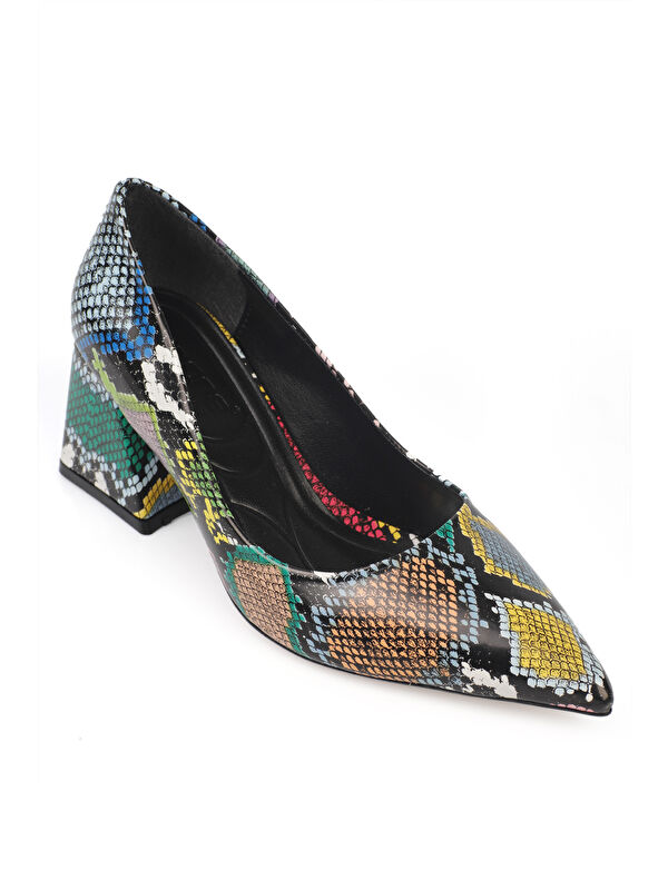 Orta Topuklu Yumuşak Pedli Taban Kadın Ayakkabı - Görsel 5