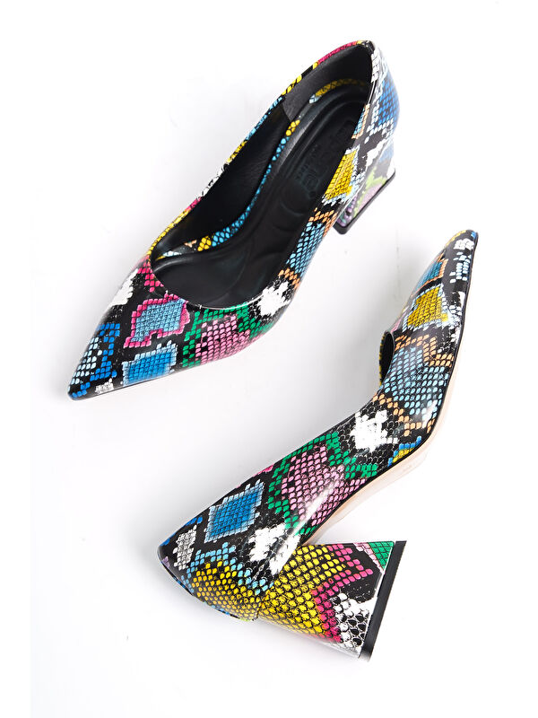 Orta Topuklu Yumuşak Pedli Taban Kadın Ayakkabı - Görsel 7