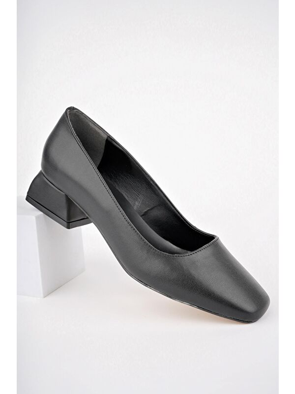 LİLİTH Kare Burunlu Kısa Topuklu Kadın Günlük Ayakakkabı - Görsel 3