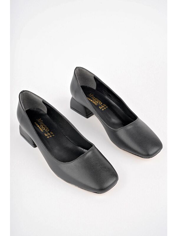 LİLİTH Kare Burunlu Kısa Topuklu Kadın Günlük Ayakakkabı - Görsel 4