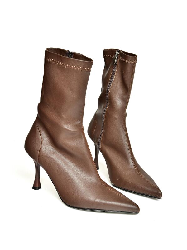 T752582409 Kahverengi Kadın Bot - Görsel 8