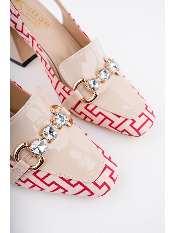 NİCHOLE Arkası Açık Kalın Topuklu Tokalı Kadın Ayakkabı - Görsel 4