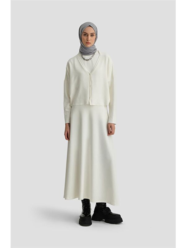 ARMİNE Örme Hırkalı Takım 24Kd6816 Ekru