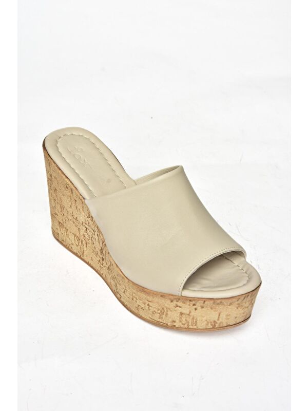 S9960699 Bej Kadın Terlik - Görsel 3