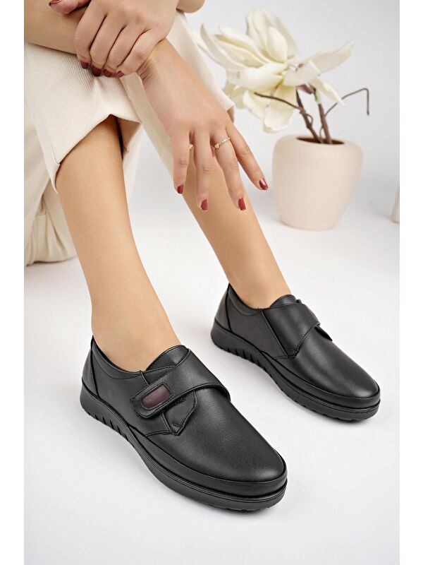 ARCH Ortopedik Taban Topuk Dikeni Hakiki Deri Kadın Ayakkabı - Görsel 5