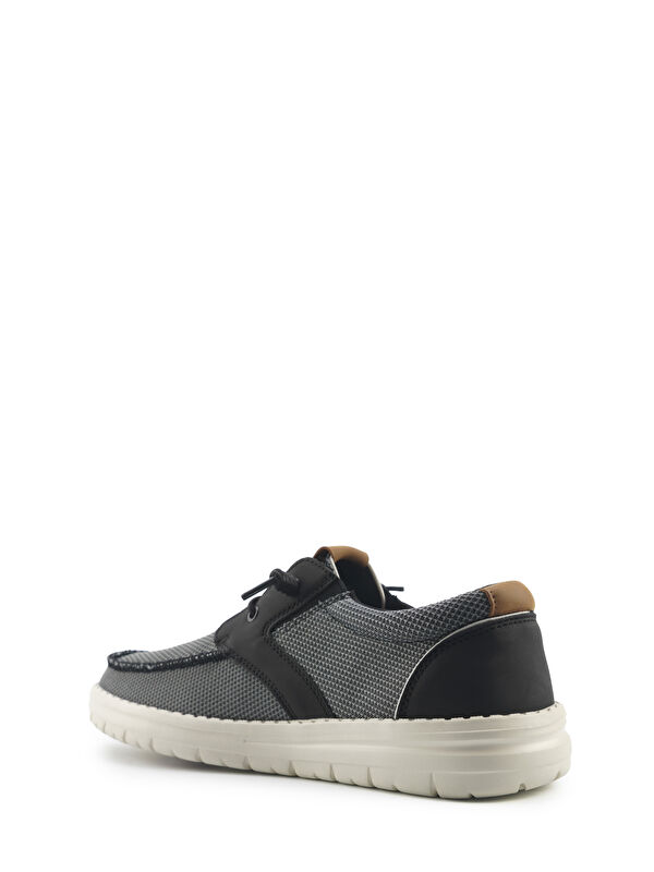 238614 5FX Siyah Erkek Marin Ayakkabı - Görsel 4