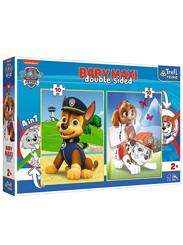 Vardem Oyuncak Trefl Puzzle Baby Puzzle Maxi 2X10 Paw Patrol (30x40cm) - Standart Standart