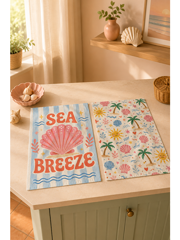 Milbay Grup Deniz Kabuklu Pastel Havlu