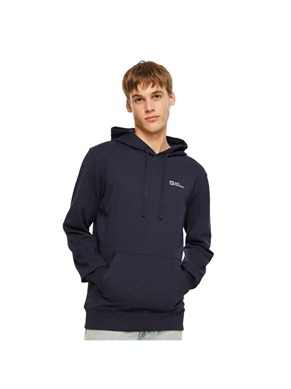Jack Wolfskin Tommy Hoody Erkek Turuncu Kapüşonlu Sweatshirt