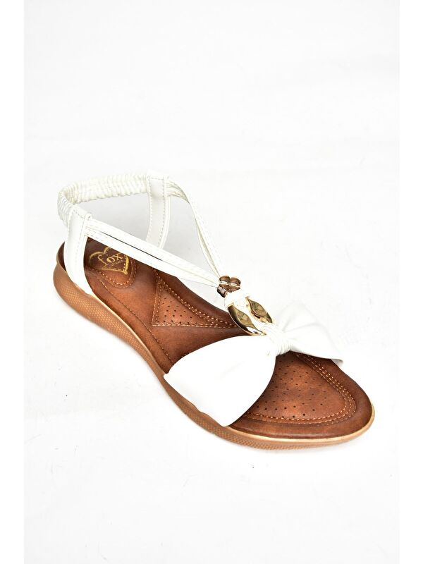 S2580135 Beyaz Kadın Sandalet - Görsel 2