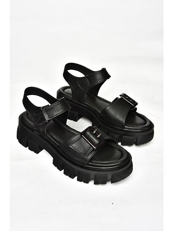 S9739812 Siyah Kadın Sandalet - Görsel 4