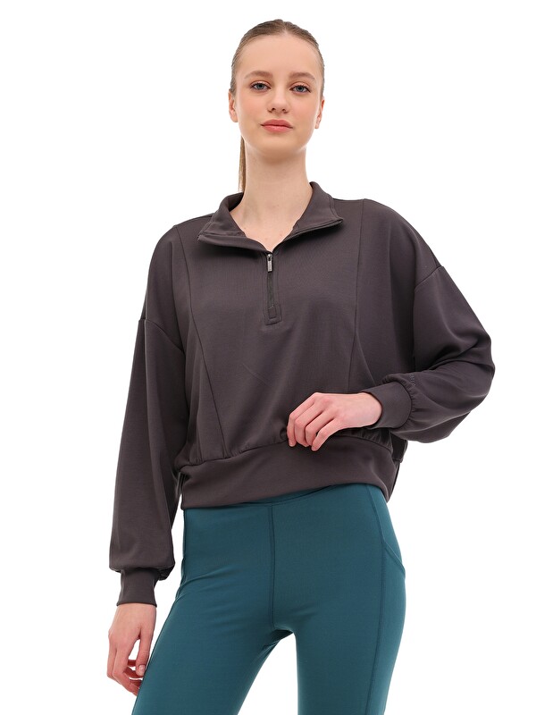Lumberjack WL DENIL YOG1-9 5PR Antrasit Kadın Sweatshirt