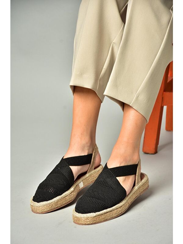 S4040101 Siyah Kadın Sandalet - Görsel 6