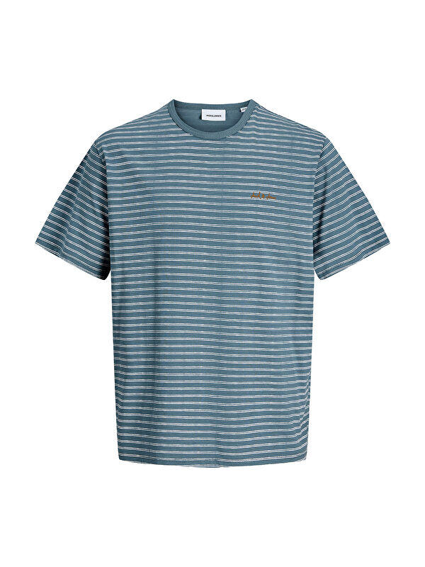 Jack & Jones Devin Daytona Striped Erkek Mavi Tişört