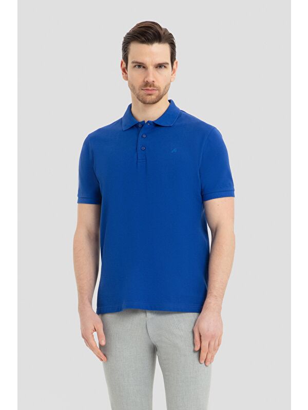 Sabri Özel Saks Regular Fit %100 Pamuk Polo Yaka Erkek T-Shirt