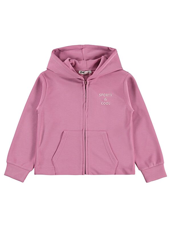 Civil Girls Sporty&Cool Baskılı 6-9 Yaş Hırka - Pembe