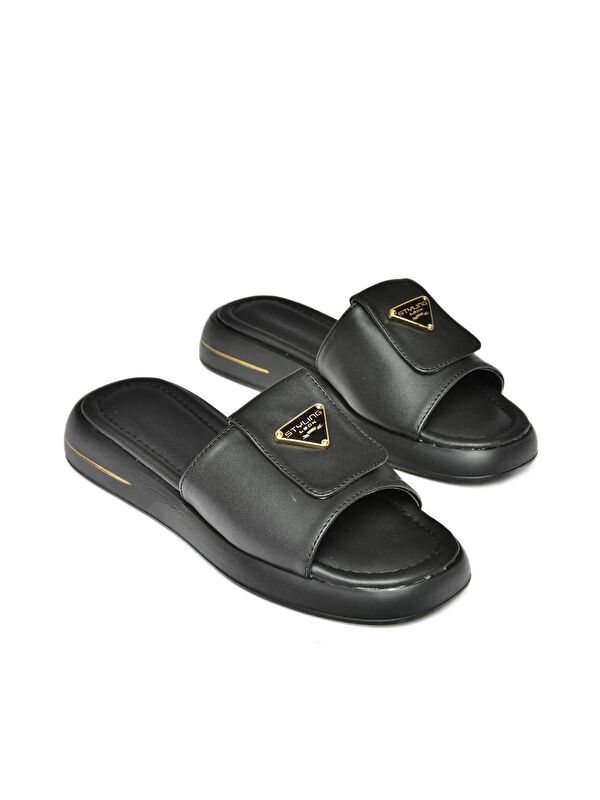 S5181064 Siyah Kadın Terlik - Görsel 4