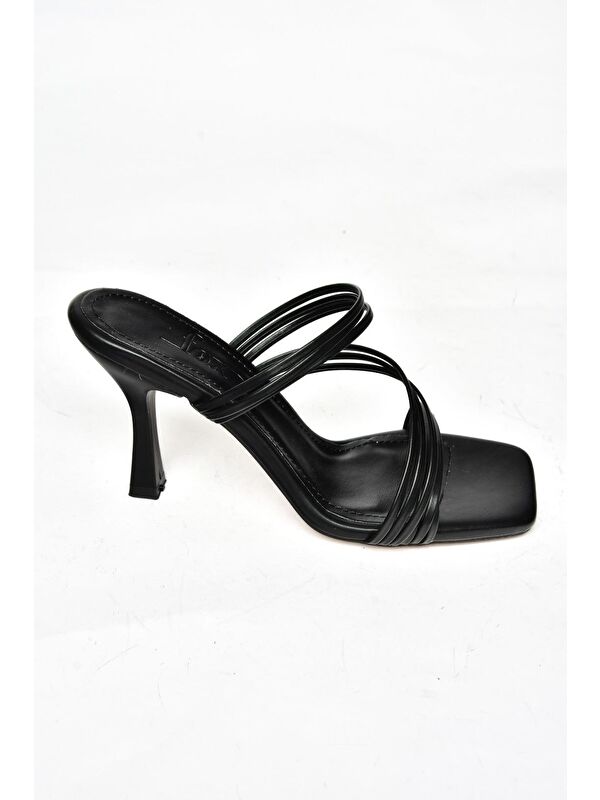 S5900337 Siyah Kadın Terlik - Görsel 2