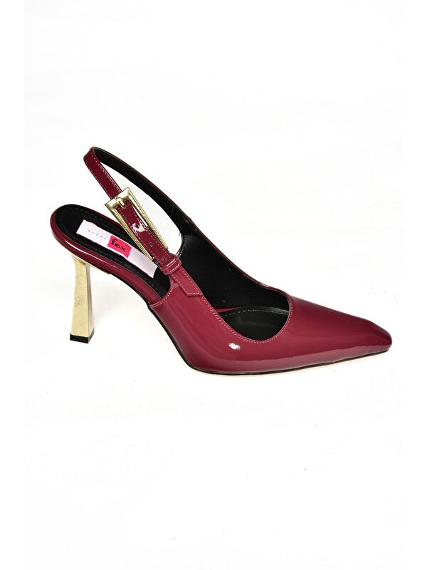 S7520987 Bordo Kadın Topuklu Ayakkabı - Görsel 2