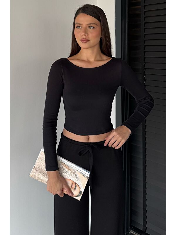 Gülseli Kadın Elastanlı Slim Fit Basic Body Bluz