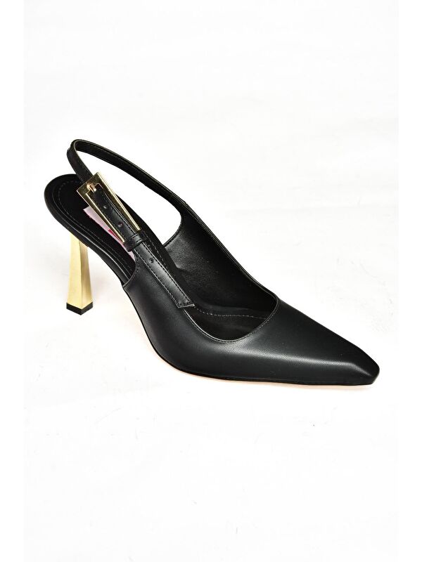 S7520987 Siyah Kadın Topuklu Ayakkabı - Görsel 3