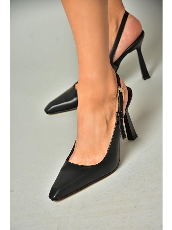 S7520849 Siyah Kadın Topuklu Ayakkabı - Görsel 5