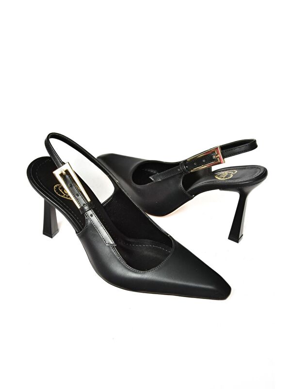 S7520849 Siyah Kadın Topuklu Ayakkabı - Görsel 4