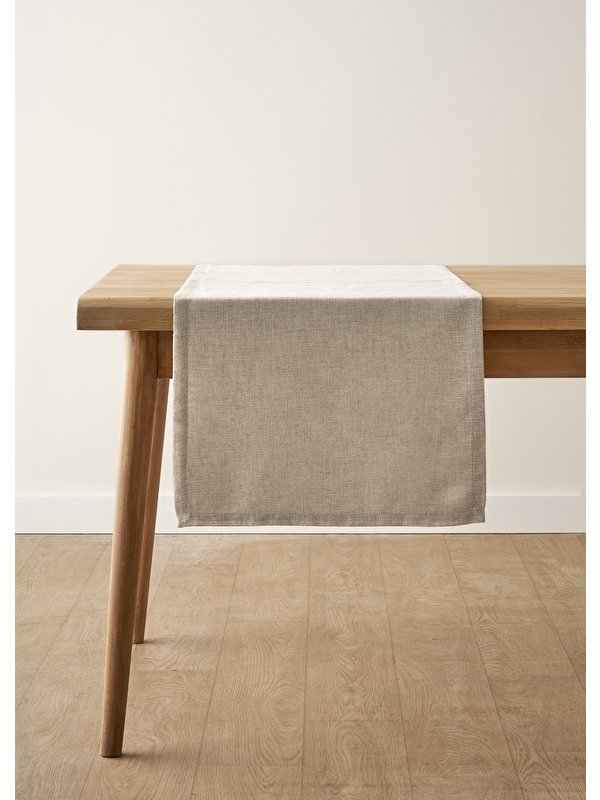 Bella Maison Miva Simli Runner Gümüş (50x150 cm)