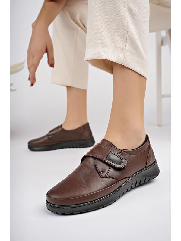 ARCH Ortopedik Taban Topuk Dikeni Hakiki Deri Kadın Ayakkabı - Görsel 5