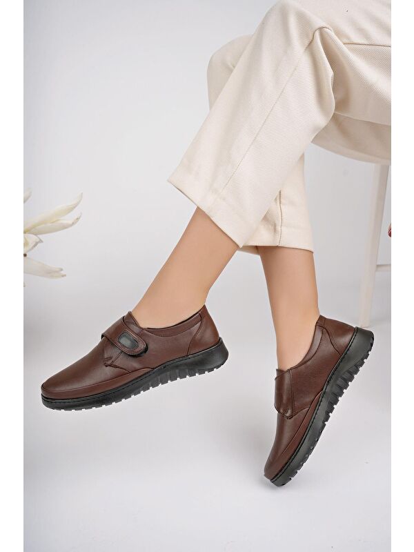 ARCH Ortopedik Taban Topuk Dikeni Hakiki Deri Kadın Ayakkabı - Görsel 6