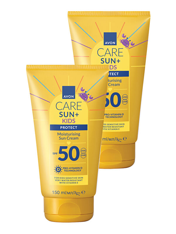 AVON Care SUN+ PROTECT Çocuklar İçin Nemlendirici Güneş Kremi SPF50 150 Ml. İkili Paket