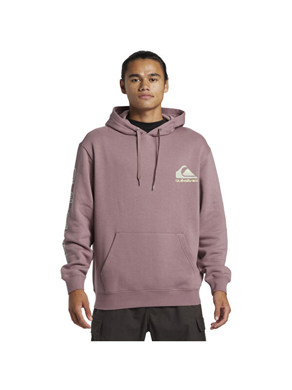 Quiksilver Omni Logo Hoodie Erkek Mor Kapüşonlu Sweatshirt