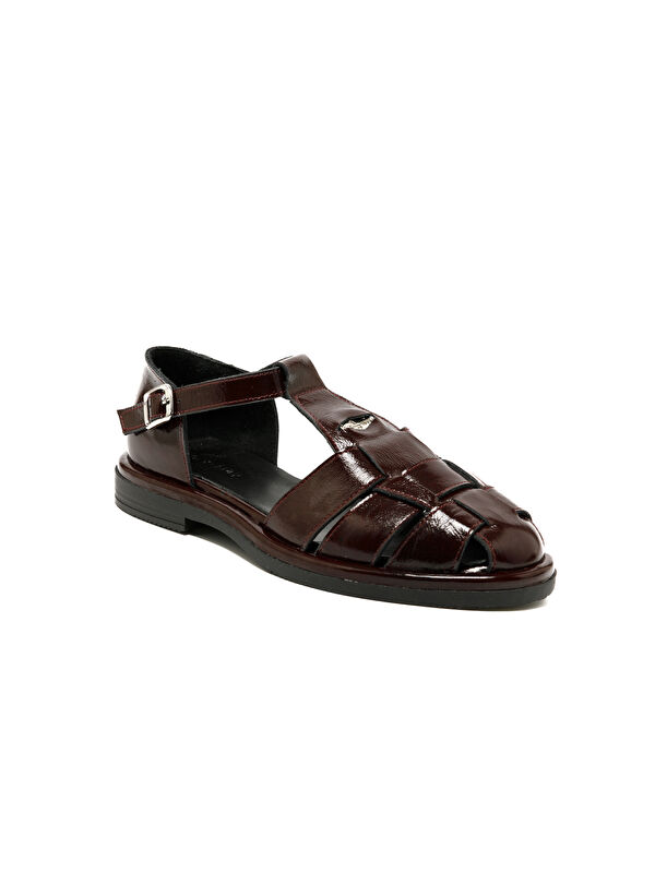 John May Kadın Sandalet RC-25Y-001-R40208 582-Bordo Rugan