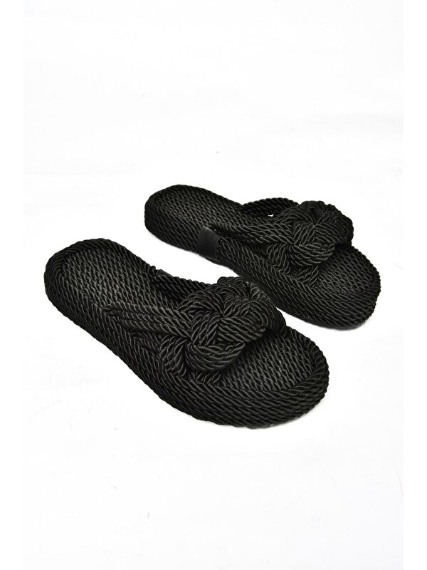 S5960227 Siyah Kadın Terlik - Görsel 8