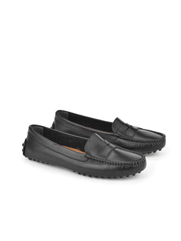 Kadın Hakiki Deri Ayakkabı 1511030Z360 Siyah - Görsel 3