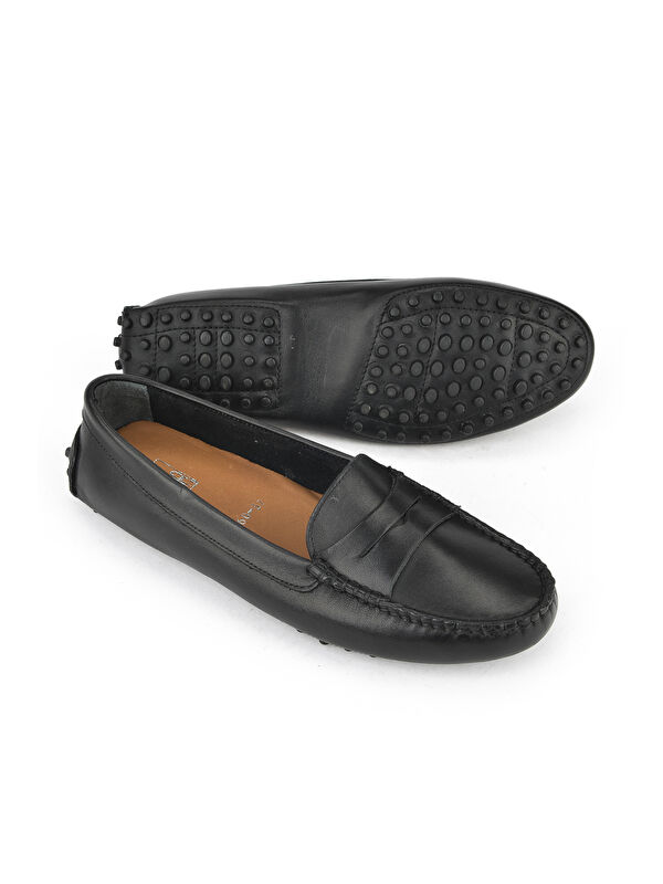 Kadın Hakiki Deri Ayakkabı 1511030Z360 Siyah - Görsel 5