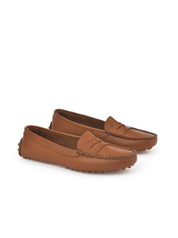 Kadın Hakiki Deri Ayakkabı 1511030Z360 Koyu Taba - Görsel 3