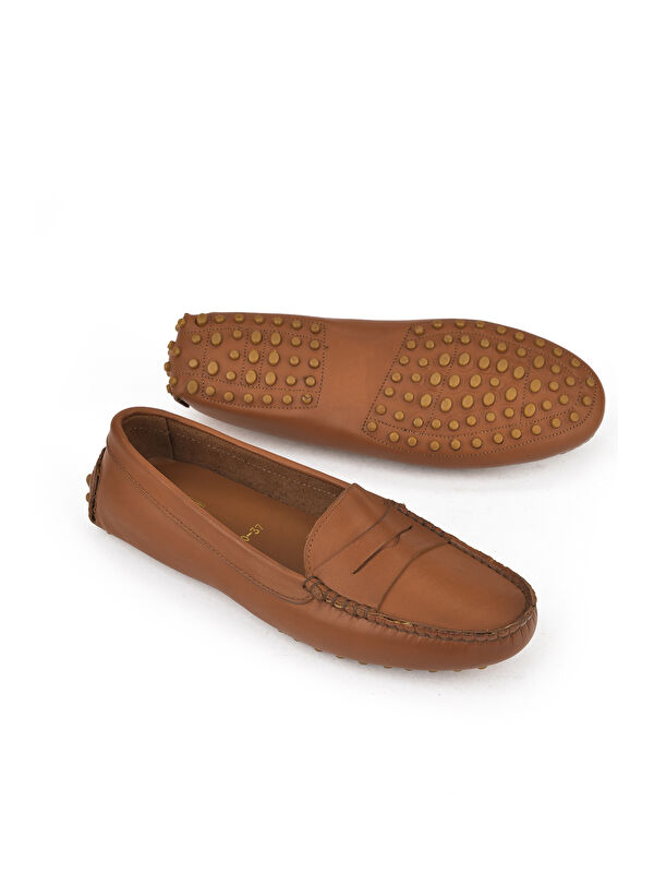 Kadın Hakiki Deri Ayakkabı 1511030Z360 Koyu Taba - Görsel 5