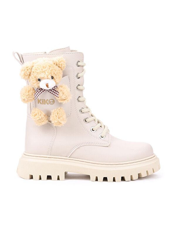 450 Ayıcıklı Fermuarlı Kız Çocuk Günlük Bot Ayakkabı - Görsel 5