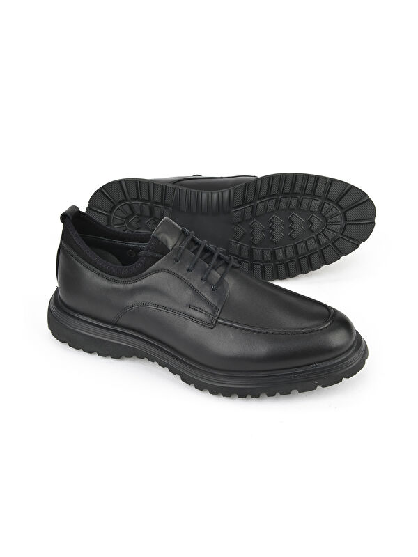 Erkek Hakiki Deri Ayakkabı 153498Z17331 Siyah - Görsel 5