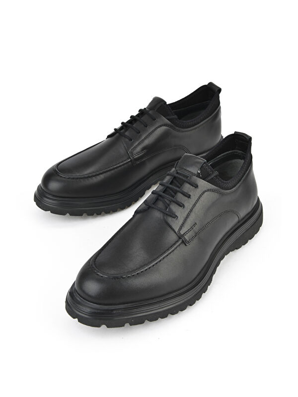 Erkek Hakiki Deri Ayakkabı 153498Z17331 Siyah - Görsel 6