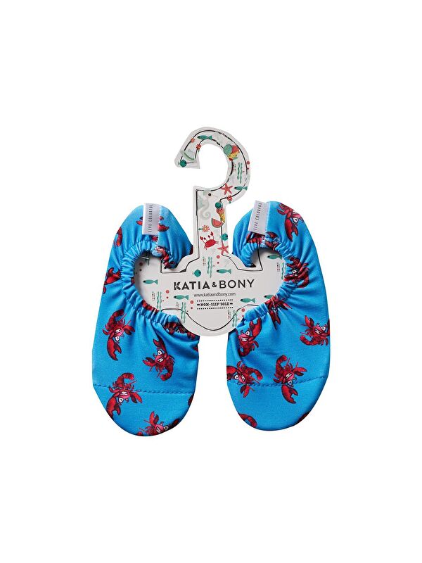 Erkek Çocuk Mavi Renkli Istakoz Desenli Deniz Ayakkabısı - Görsel 3