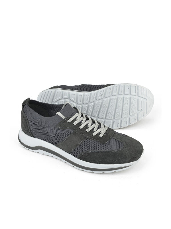 Erkek Hakiki Deri Ayakkabı 15110Z3150 Füme - Görsel 5