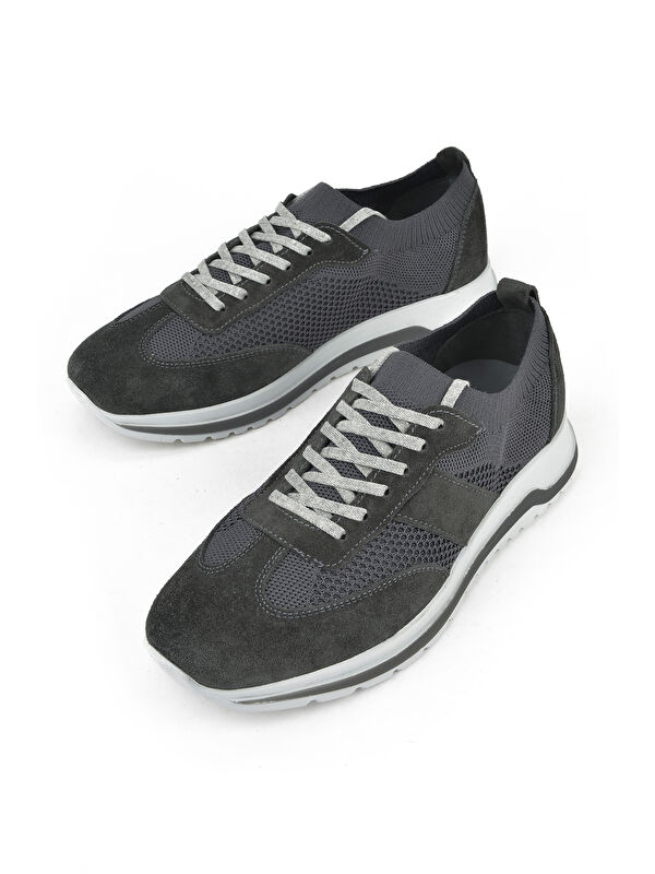 Erkek Hakiki Deri Ayakkabı 15110Z3150 Füme - Görsel 6