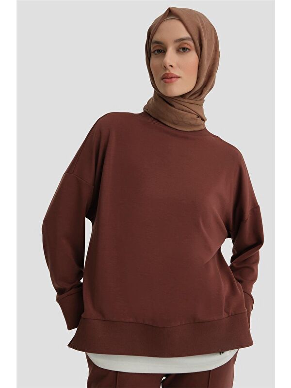 ARMİNE Sweat 24Kd6813 Kızıl Kahve