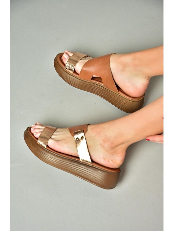 S2910597 Taba/Bakır Kadın Terlik - Görsel 5