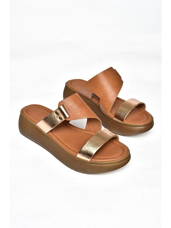 S2910597 Taba/Bakır Kadın Terlik - Görsel 4